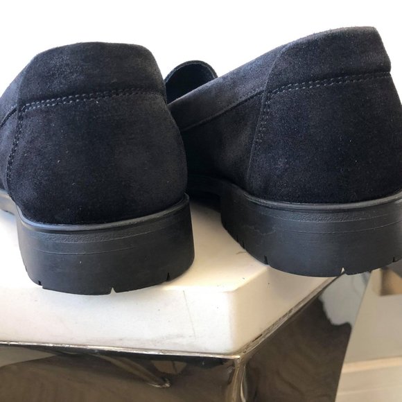 Men Ferragamo black suede shoes main image 4